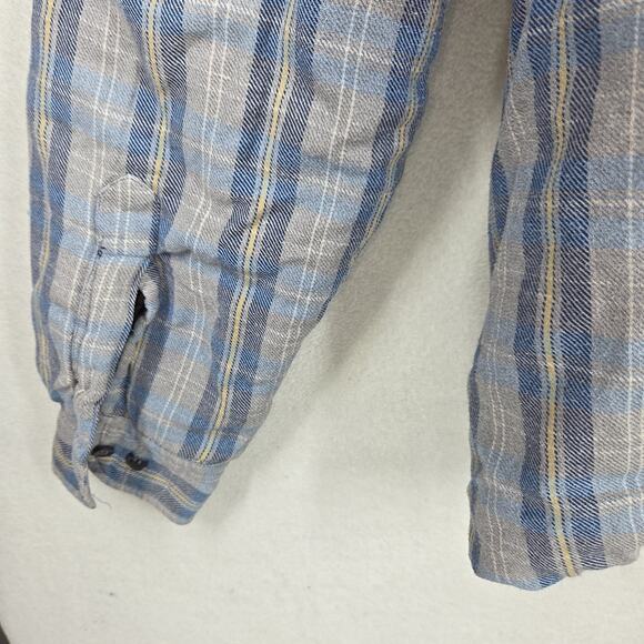Vtg Cambridge Classics Mens Shirt Shacket Blue XL Flannel Winter Cold Gorpcore - Picture 13 of 13